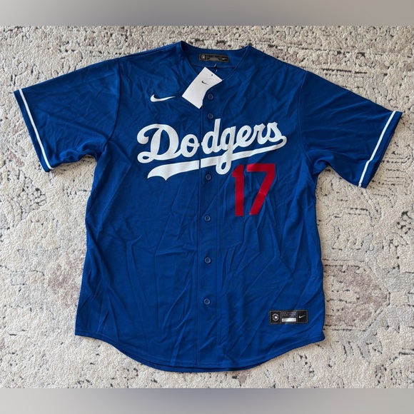 Nike Other - Nike LA Los Angeles Dodgers Shohei Ohtani #17 MLB Baseball Blue Jersey Men’s L
